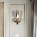 DecorBites™ Modern Smoke Gray Glass Triangle Sconce Wall Lamp for Bedroom