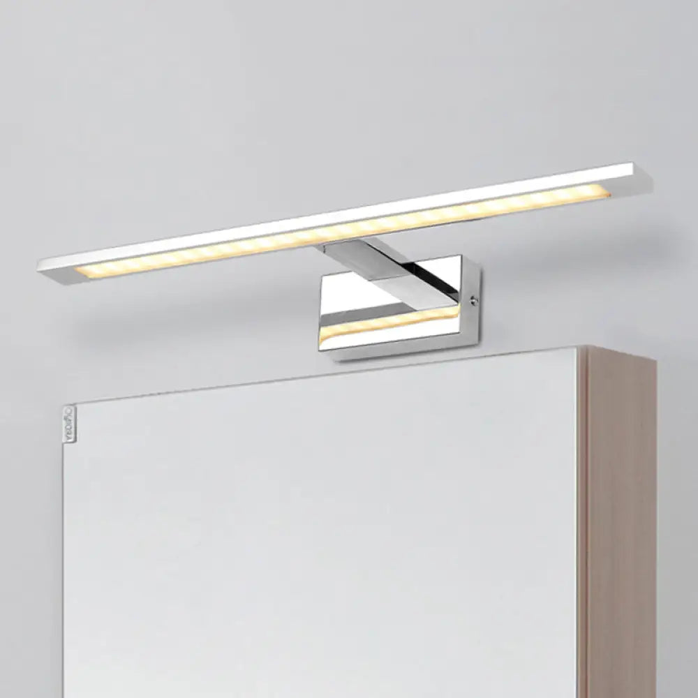 DecorBites™ Modern Stainless Steel LED Vanity Light Fixture - Nickel Bathroom Lighting