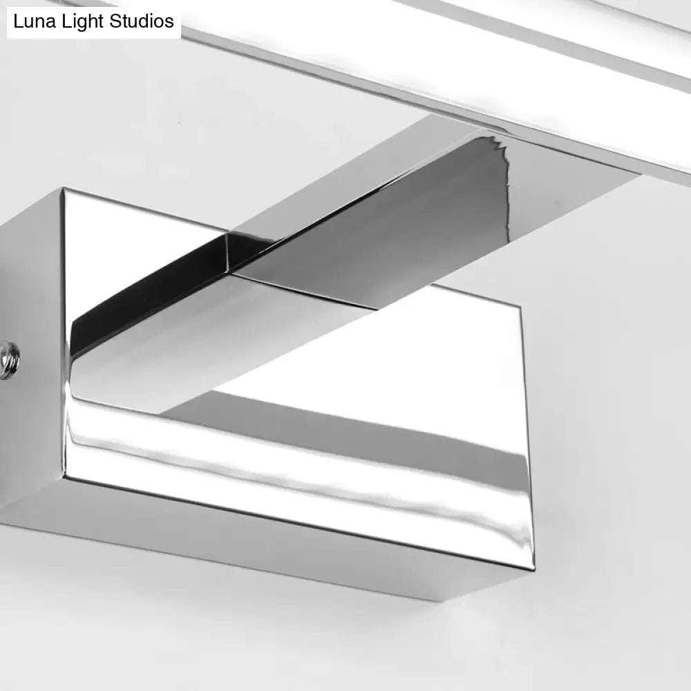 DecorBites™ Modern Stainless Steel LED Vanity Light Fixture - Nickel Bathroom Lighting