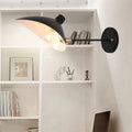 DecorBites™ Modern Style Duckbill Shade Wall Lamp with Metallic Finish, Black Sconce Lighting – Straight/Curved Arm