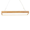 DecorBites™ Modern Style LED Wooden Island Ceiling Light Fixture - Wood Rectangle Design