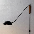 DecorBites™ Modern Swing Arm Bedside Wall Lamp with Metal Dome Shade