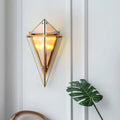 DecorBites™ Modern Tapered Wall Sconce with Amber Glass - 2 Heads Living Room Light Fixture