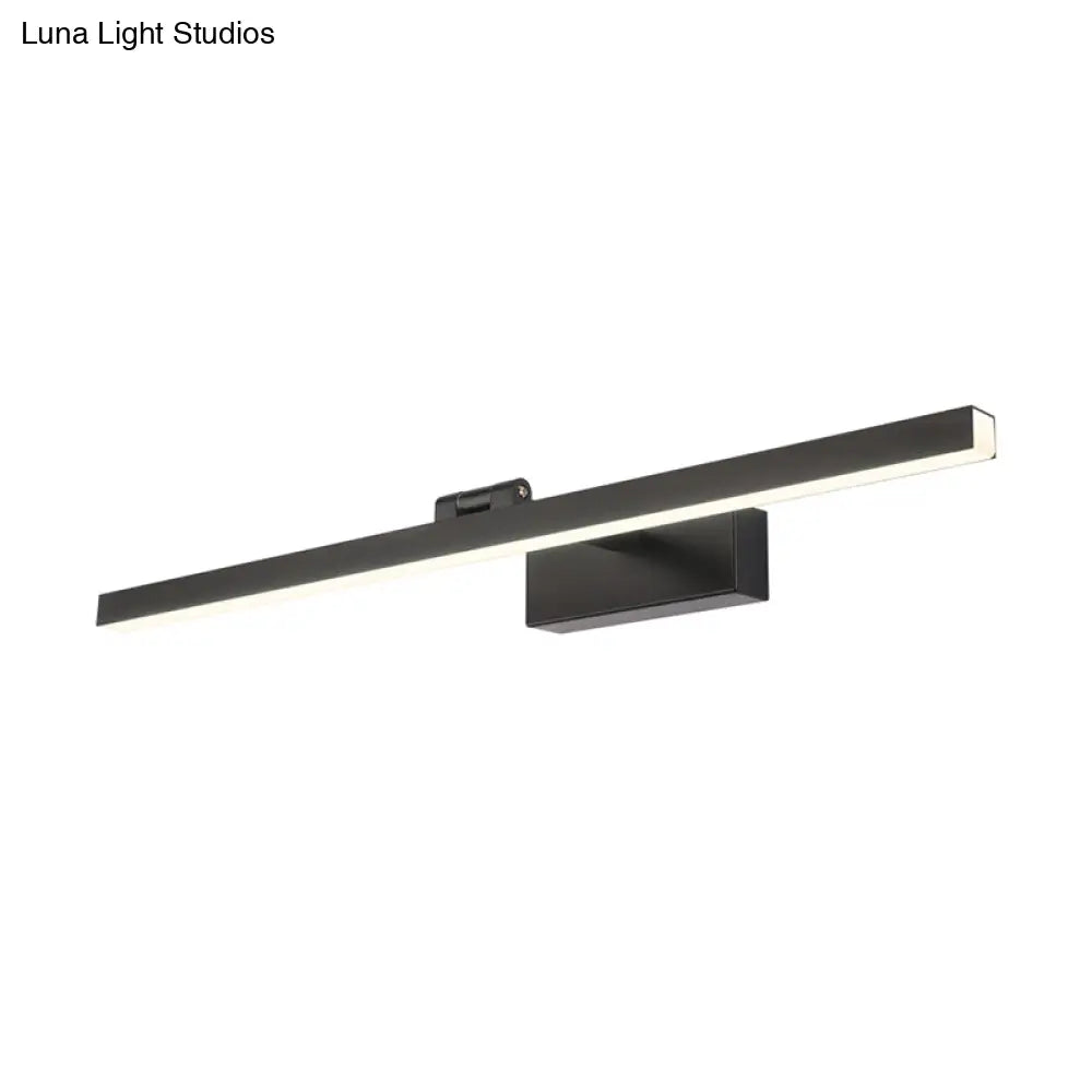 DecorBites™ Modern Tubular LED Vanity Lamp in Black/White Finish for Bathroom Wall Lighting