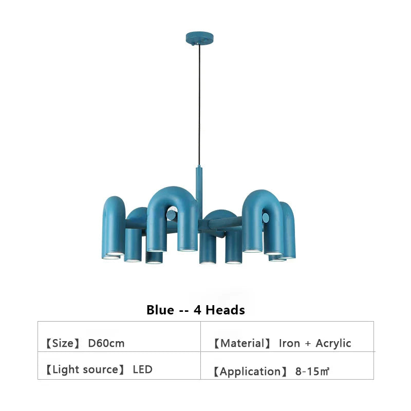 DecorBites™ Modern U-Shaped LED Ceiling Chandelier