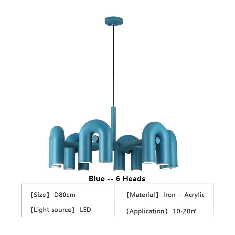 DecorBites™ Modern U-Shaped LED Ceiling Chandelier