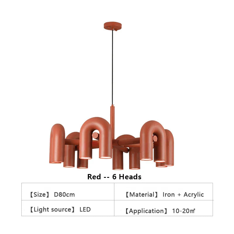 DecorBites™ Modern U-Shaped LED Ceiling Chandelier