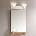 DecorBites™ Modern V-Shaped LED Vanity Light: Acrylic Bathroom Mirror Lamp (2/3-Light, Warm/White)