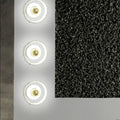 DecorBites™ Modern White-Gold Circle Sconce Lighting - Designer Wall-Mounted Marble Light with 1 Bulb