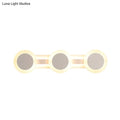DecorBites™ Modern White LED Vanity Light - 16"/23.5" Linear Wall Sconce with Acrylic Shade - Warm/White Light, 3/4 Lights