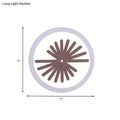 DecorBites™ Modern White LED Wall Sconce with Sector/Leaf Pattern & Warm/White Light