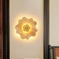 DecorBites™ Modern Wood Wall Sconce with LED Lights for Flower Bedside