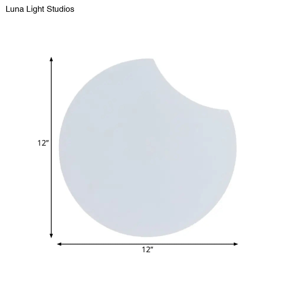 DecorBites™ Modernist Acrylic LED Wall Mount Light Fixture in Warm/White Light, 8.5"/12" W