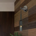 DecorBites™ Modernist Black LED Wall Sconce - Crystal Tube Light Fixture for Bedroom