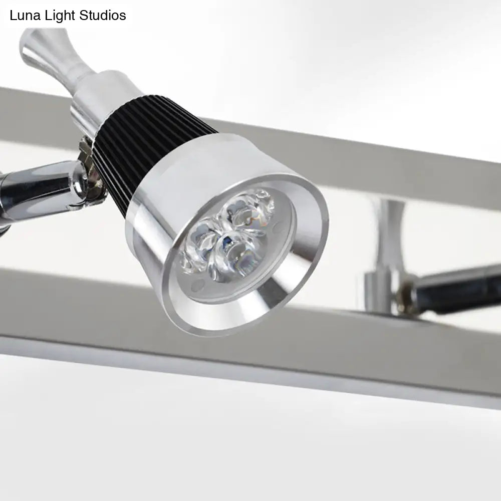 DecorBites™ Modernist Cone Vanity Light: 2/3-Light Bathroom Wall Lamp in Aluminum with Warm/White Lighting