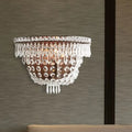 DecorBites™ Modernist LED Crystal Basket Wall Sconce for Bedroom Lighting