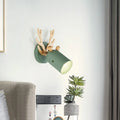 DecorBites™ Modernist Metal Wall Sconce with Antler Design and Cylinder Shape for Bedroom Lighting