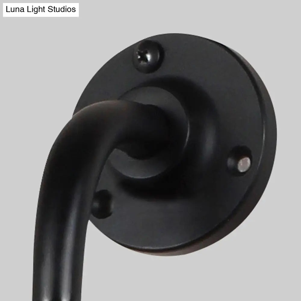 DecorBites™ Modernist Style Black/White Dome Shade Wall Light with Adjustable Metal Lamp - Ideal for Dining Room