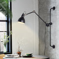 DecorBites™ Modernist Style Black/White Dome Shade Wall Light with Adjustable Metal Lamp - Ideal for Dining Room