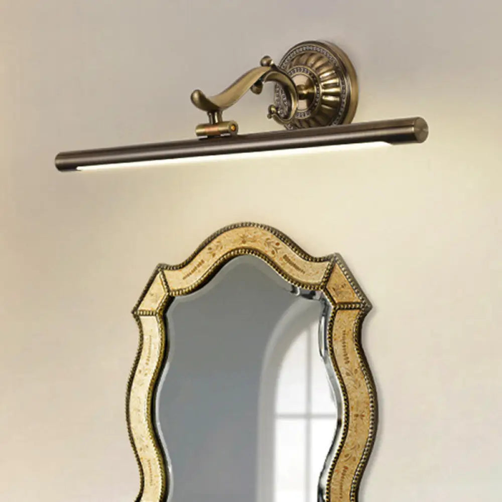 DecorBites™ Modernist Style LED Vanity Wall Light in Linear Metallic Design – 16"/21.5" Width, Brass/Gold Finish