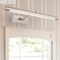 DecorBites™ Modernist Tubular Wall Lamp in Gold Metal with LED Vanity Lighting - 16.5"/20.5" Width, Ideal for Bedrooms