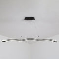 DecorBites™ Modernist Wavy Strip LED Island Pendant - Acrylic Dining Room Hanging Lamp Kit