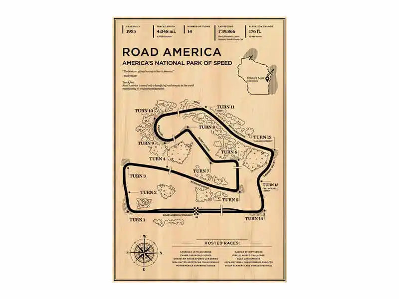 DecorBites™ Monaco Grand Prix Race Track Poster Canvas Art