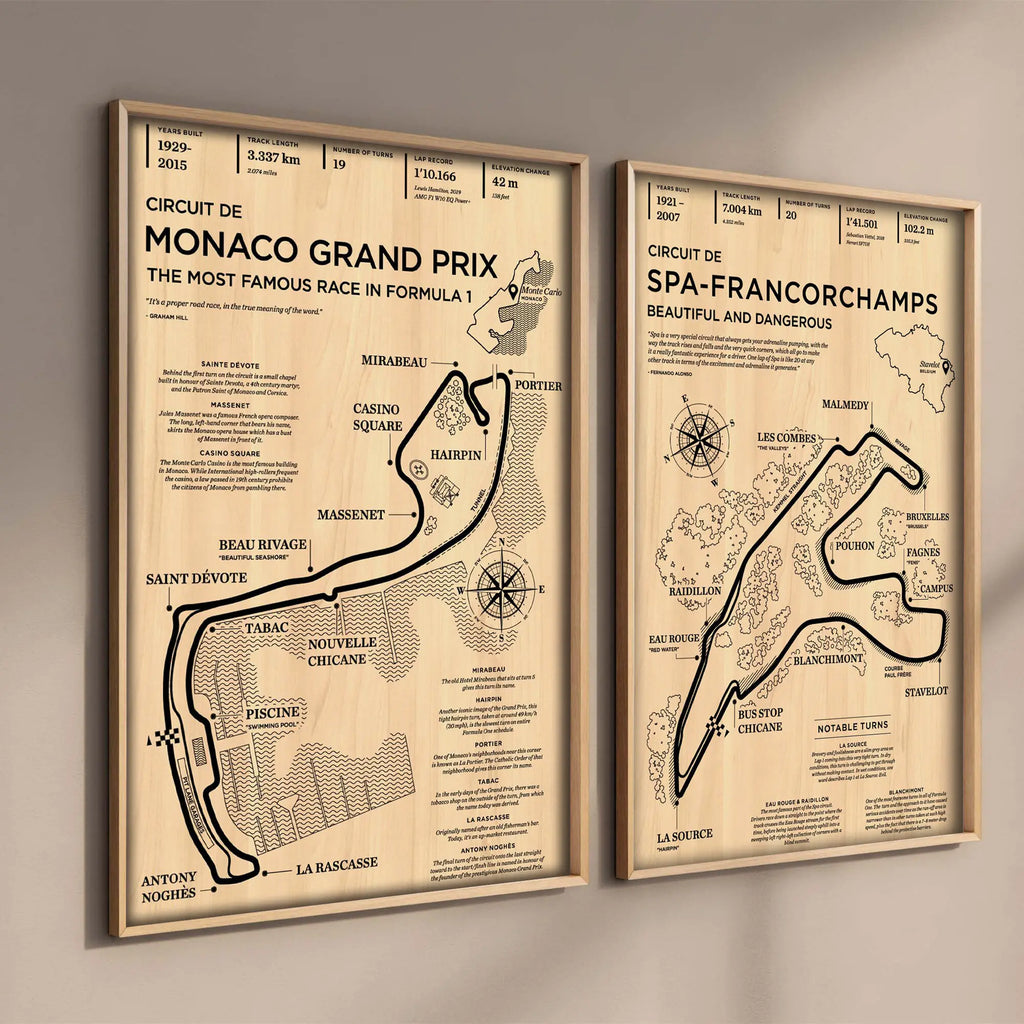 DecorBites™ Monaco Grand Prix Racing Poster Art