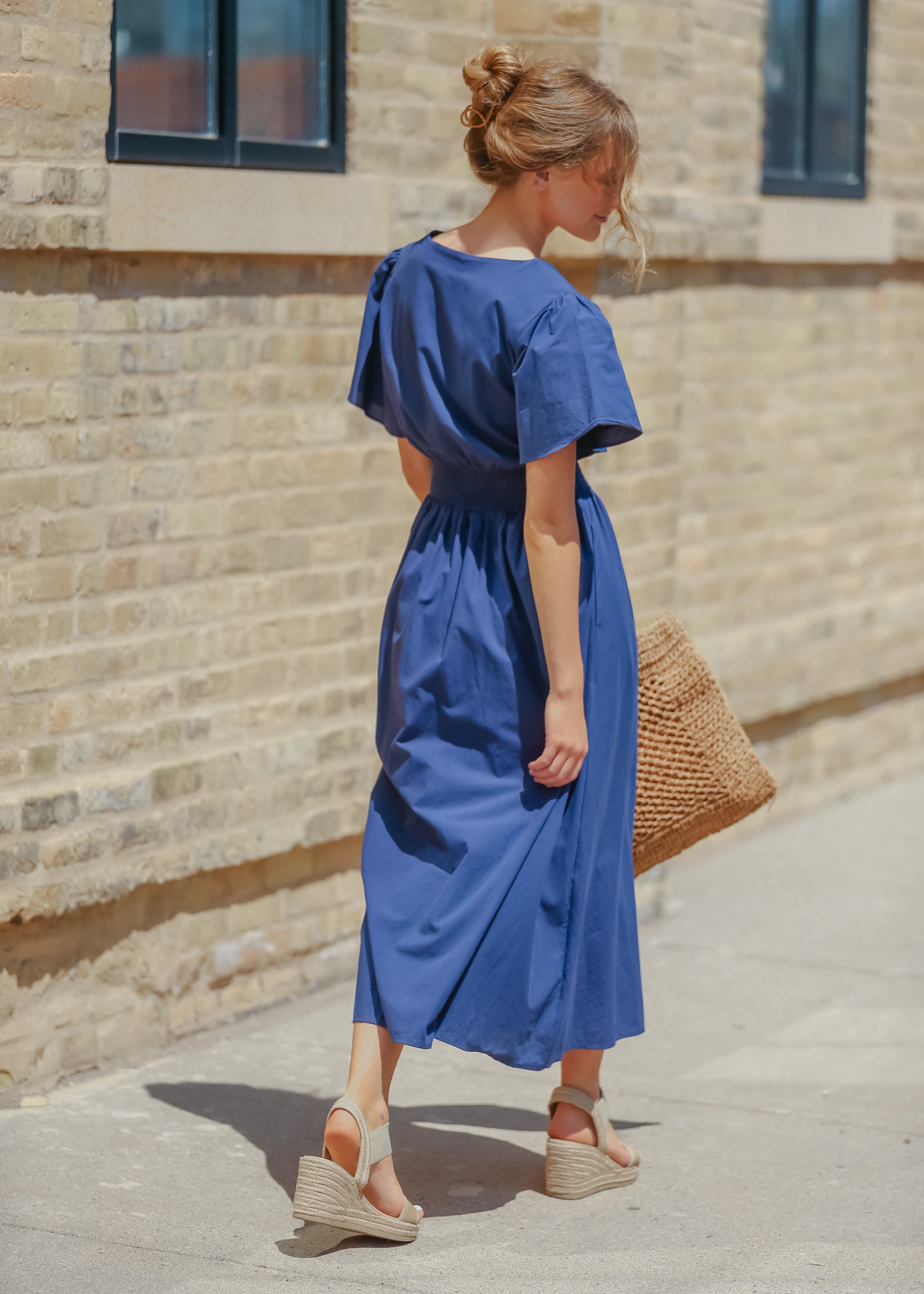 Montie Flutter Sleeve Maxi Dress