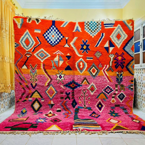 DecorBites™ Moroccan Handmade Beni Ouarain Rug 3m x 2.5m