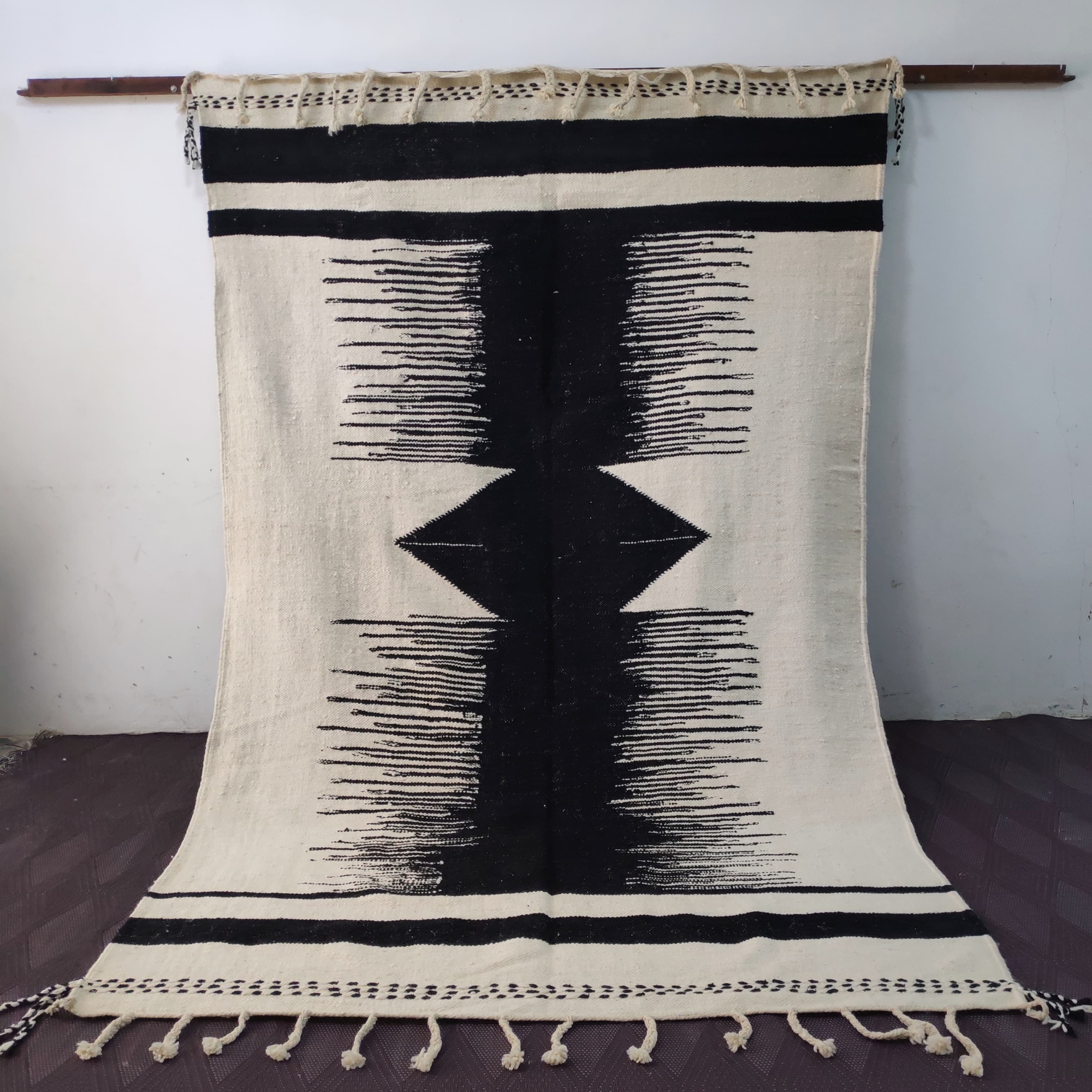 DecorBites™ Moroccan Handmade Hanbel rug made to order