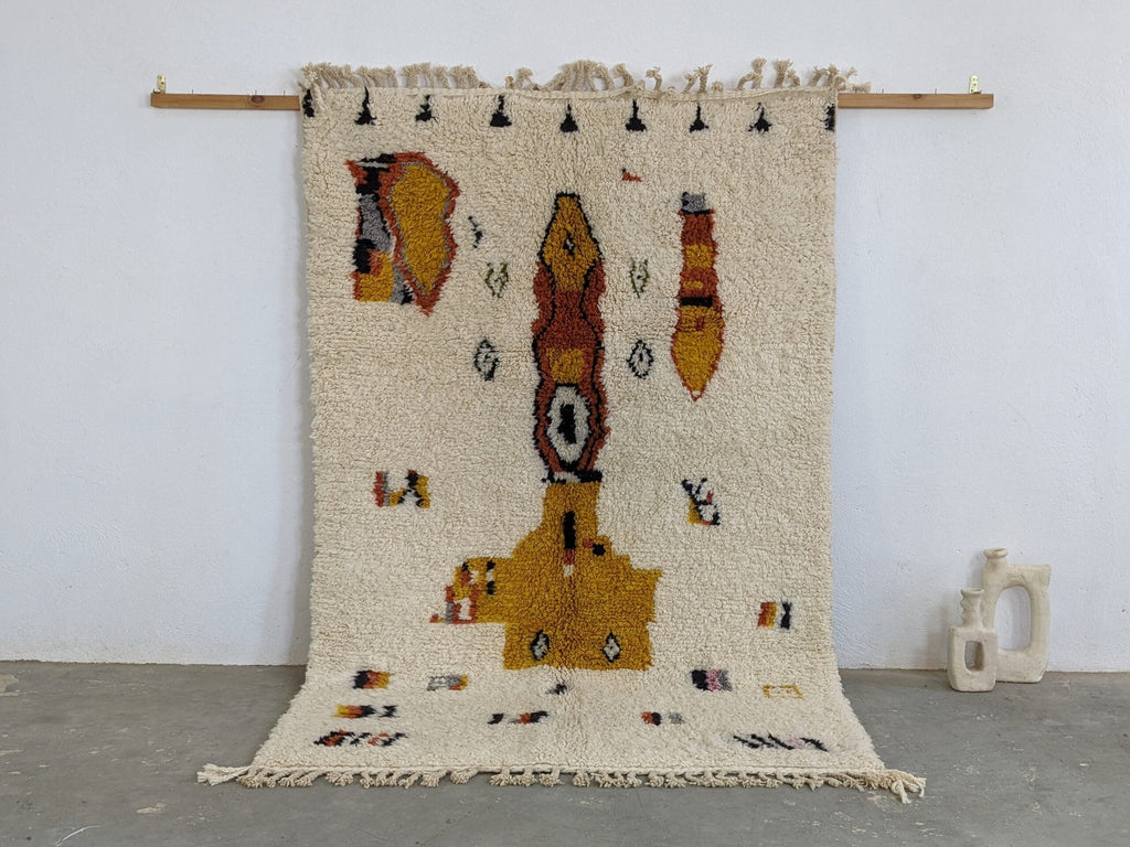 DecorBites™ Moroccan Handmade Traditional Azilal Carpet 242 X 154 Cm