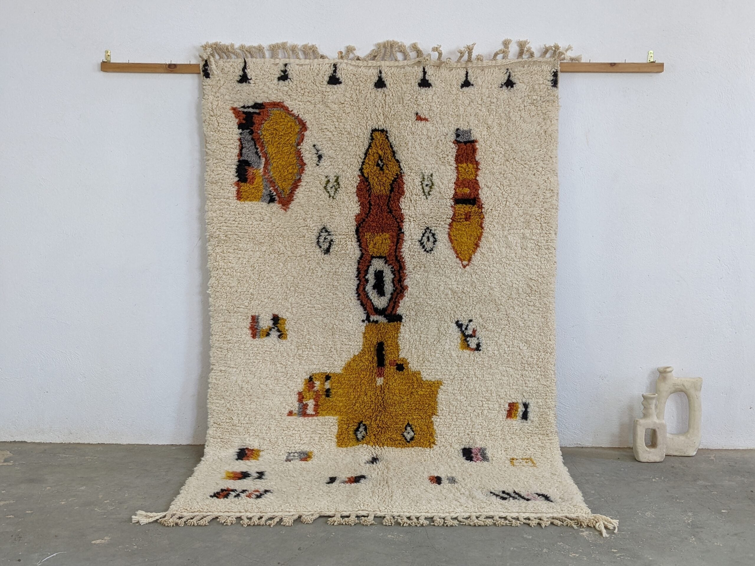 DecorBites™ Moroccan Handmade Traditional Azilal Carpet 242 X 154 Cm