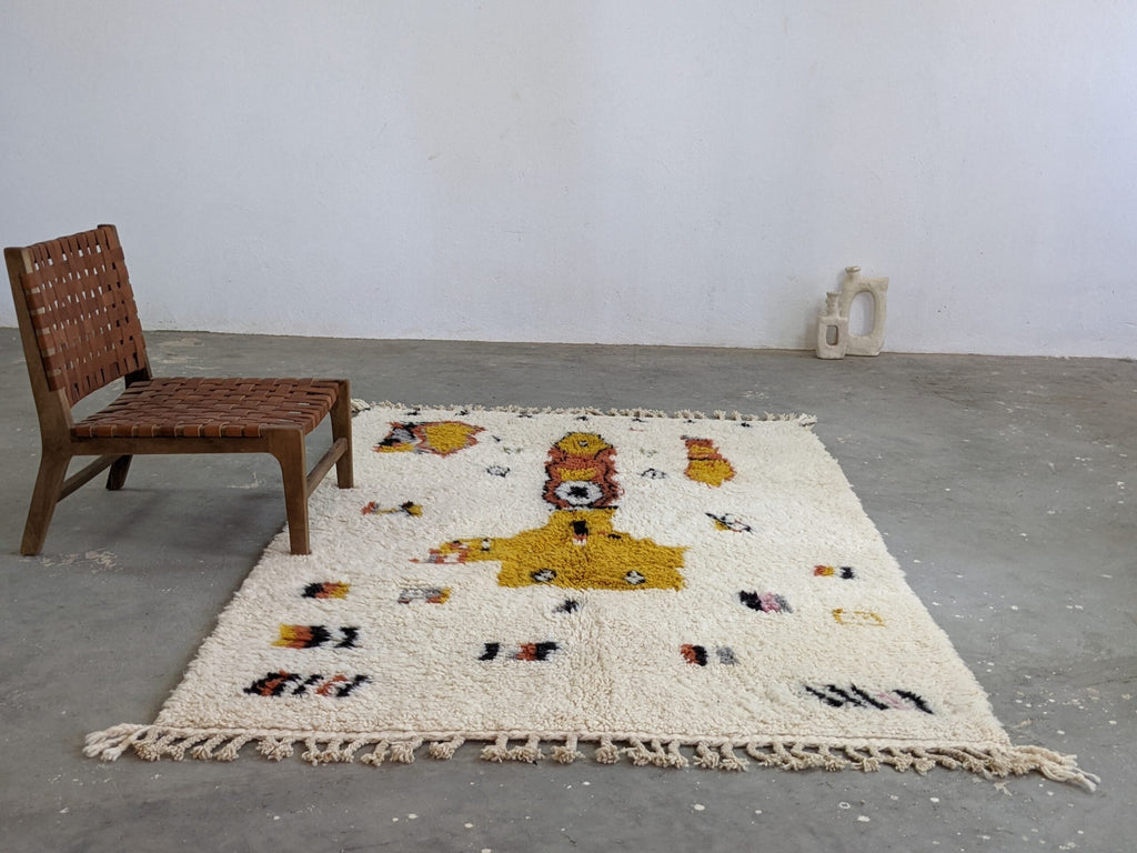 DecorBites™ Moroccan Handmade Traditional Azilal Carpet 242 X 154 Cm