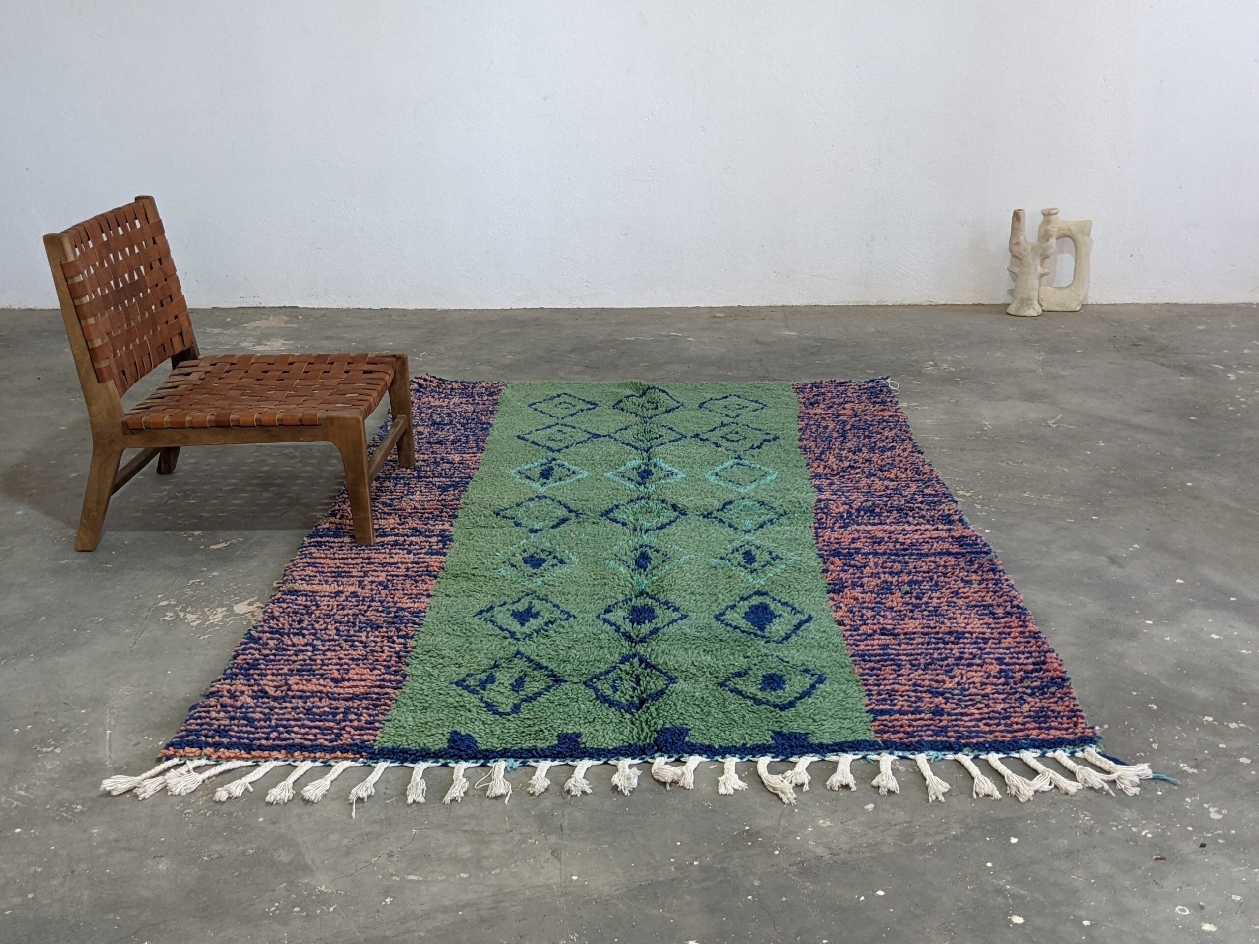 DecorBites™ Moroccan Handmade Traditional Azilal rug 243 X 157 cm