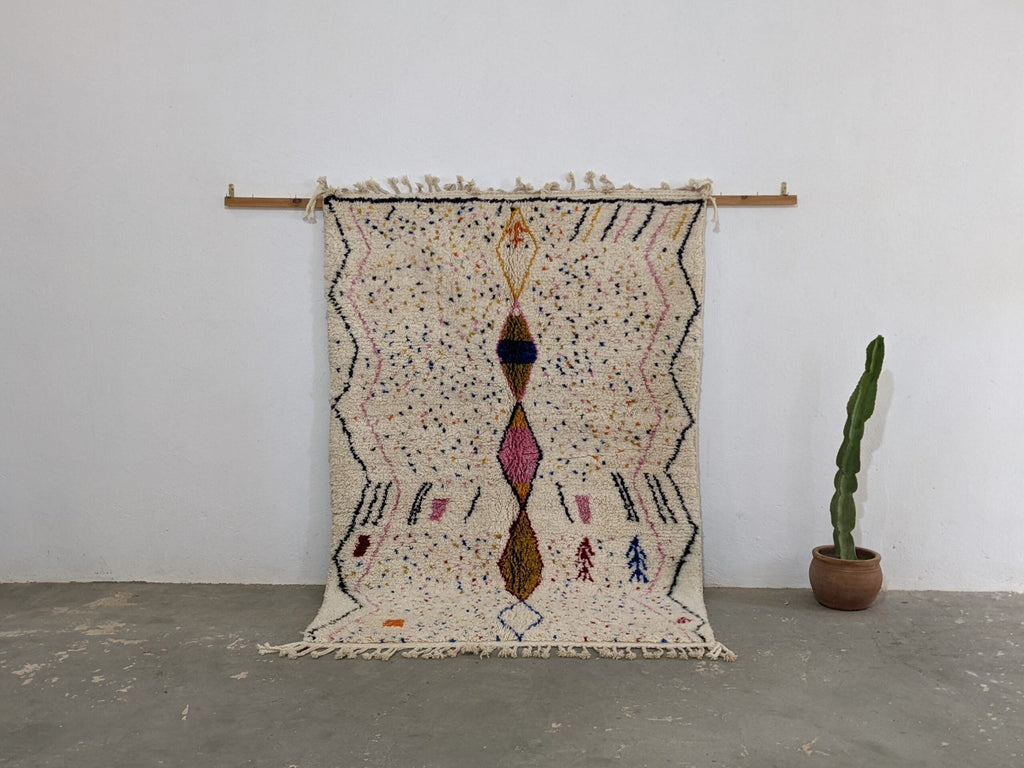 DecorBites™ Moroccan Handmade Traditional Azilal Rug 246 X 166 Cm