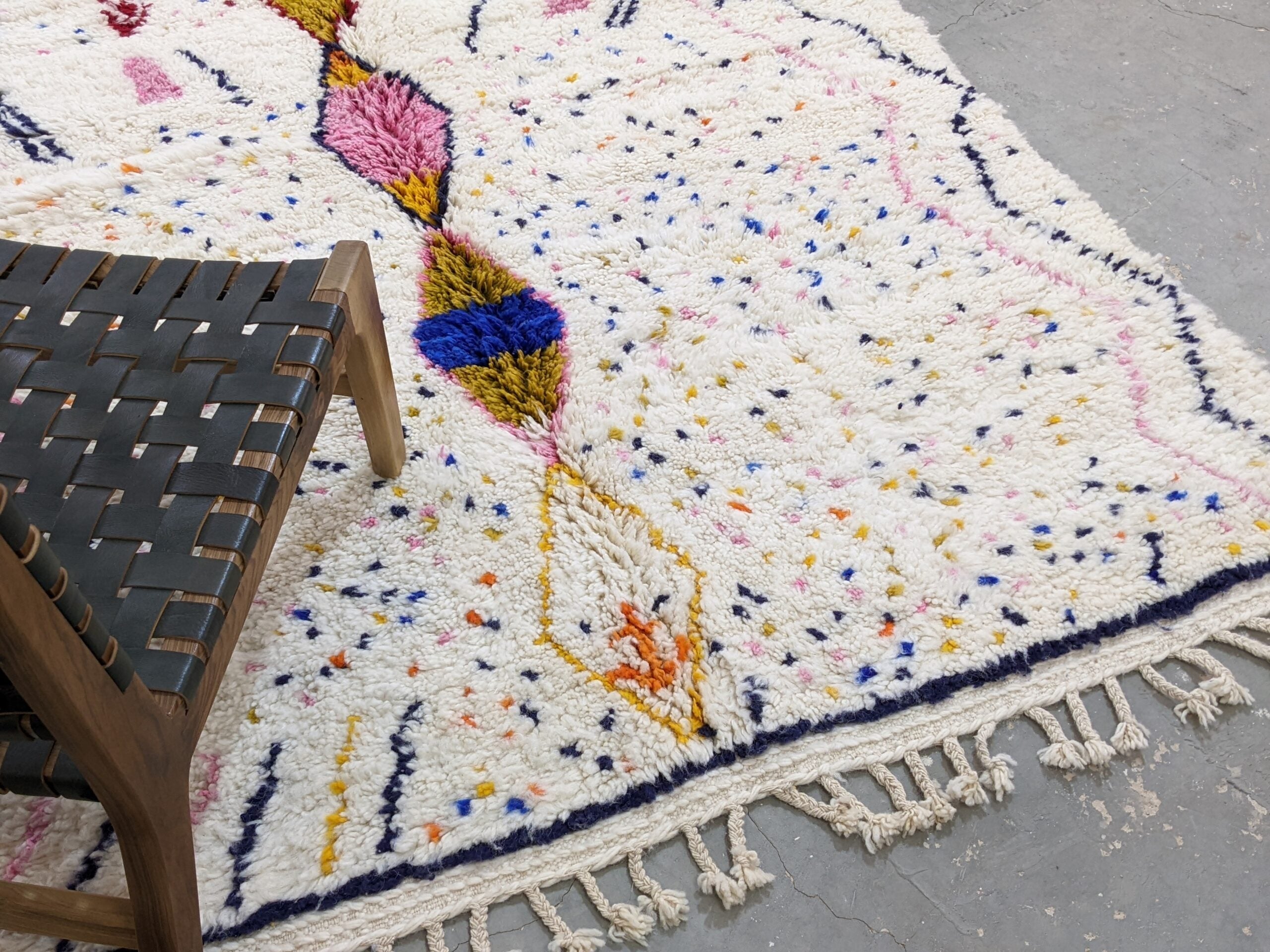 DecorBites™ Moroccan Handmade Traditional Azilal Rug 246 X 166 Cm