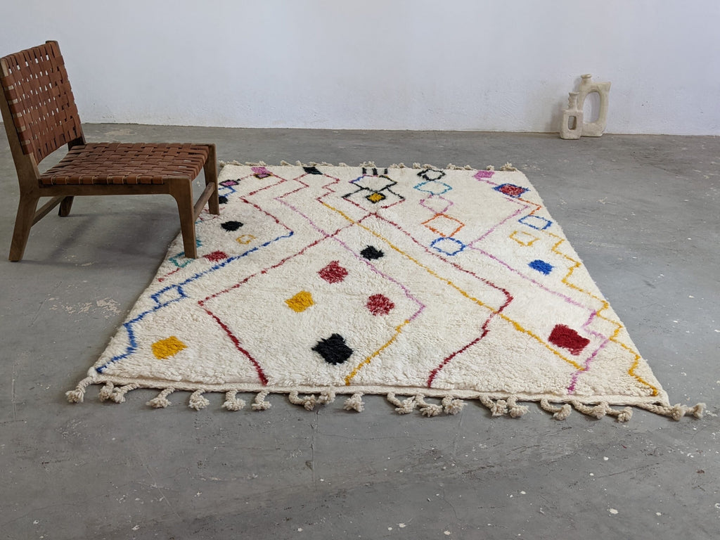 DecorBites™ Moroccan Handmade Traditional Azilal Rug 252 X 160 Cm