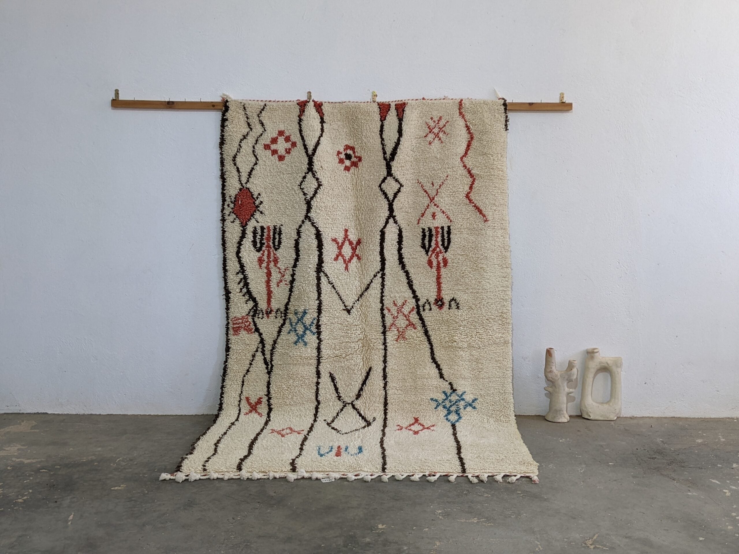 DecorBites™ Moroccan Handmade Traditional Azilal Rug 253 X 165 Cm