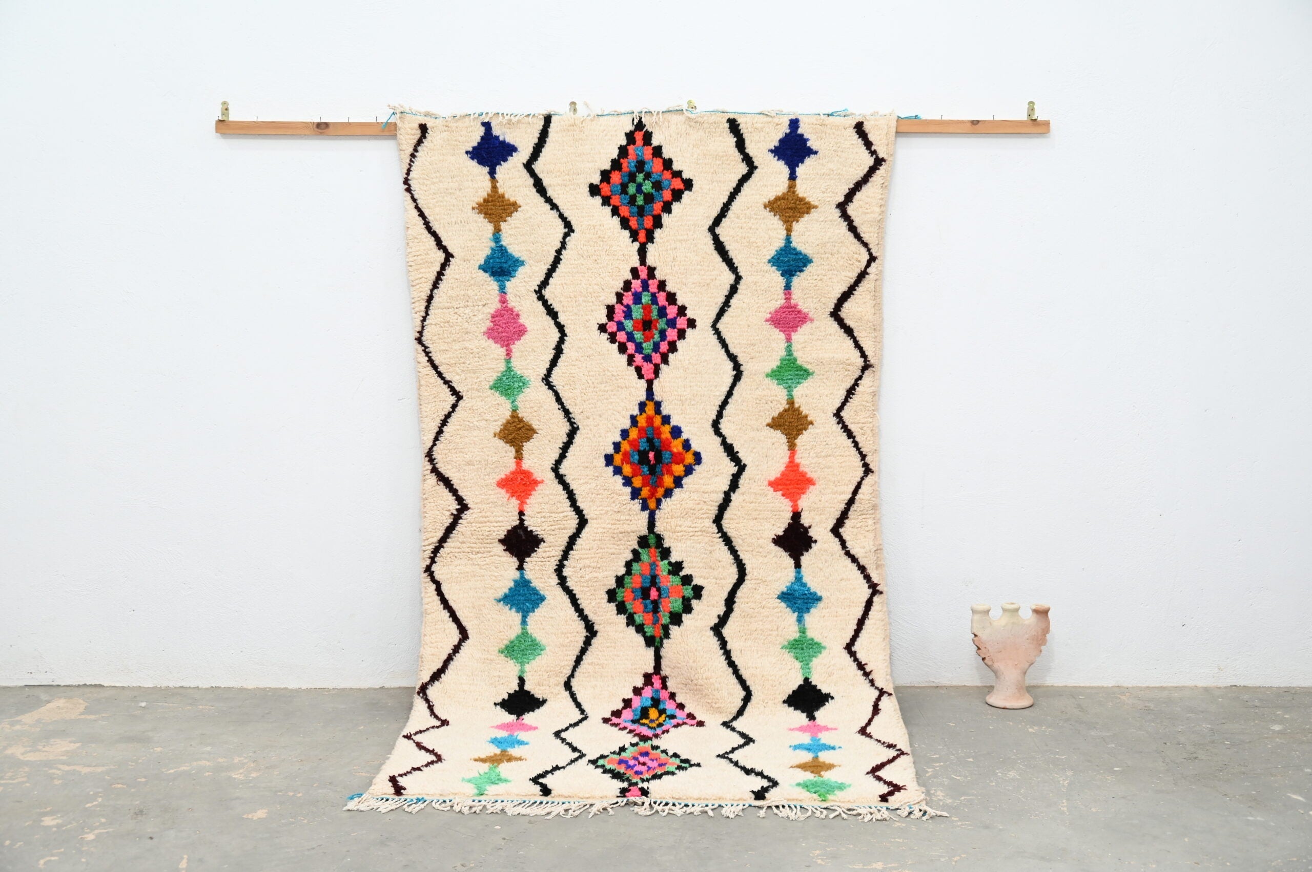 DecorBites™ Moroccan Handmade Traditional Azilal Rug 255 X 144 Cm