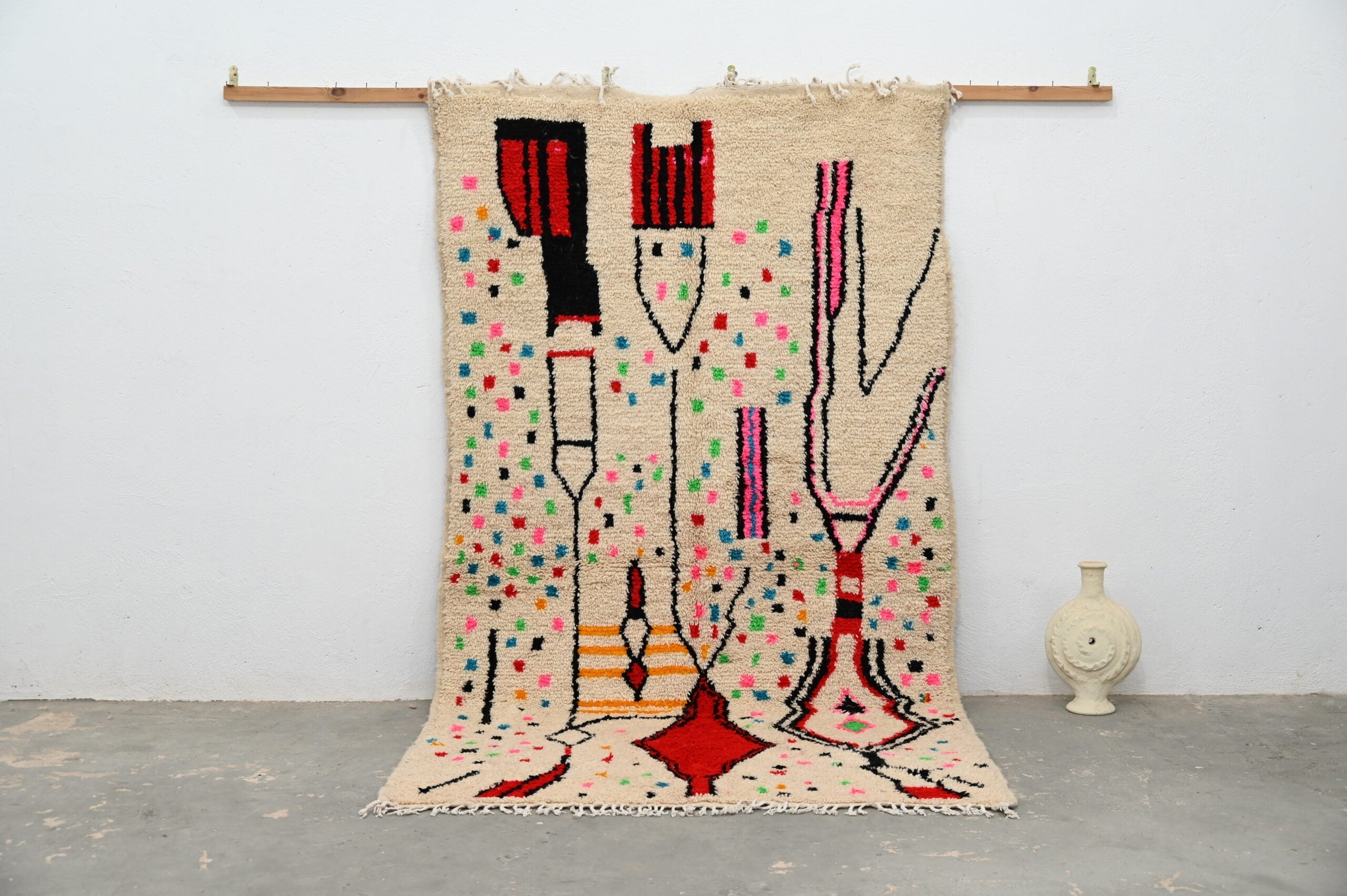 DecorBites™ Moroccan Handmade Traditional Azilal Rug 270 X 157 Cm