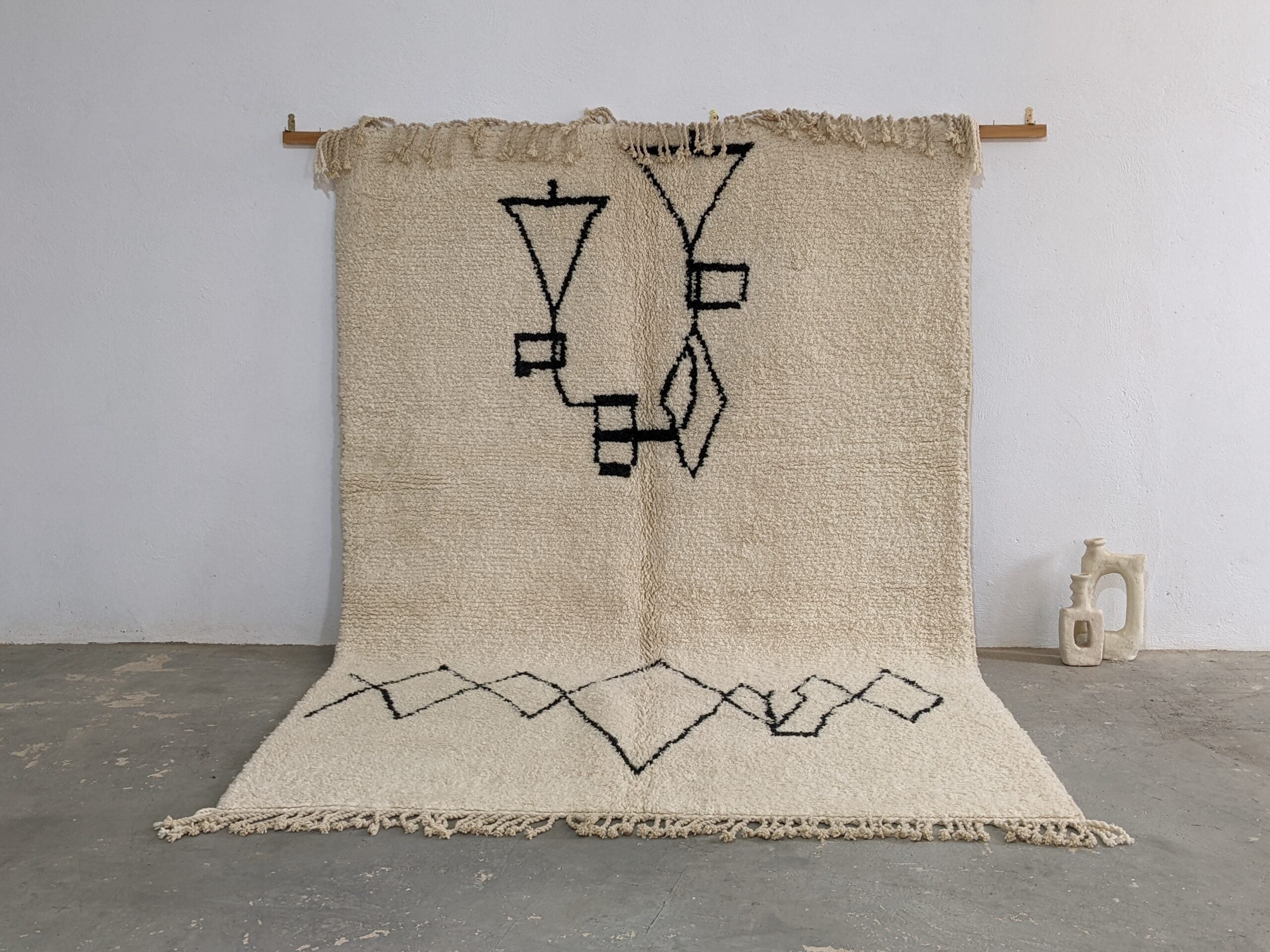 DecorBites™ Moroccan Handmade Traditional Beni Ouarain Rug 310 X 210 Cm