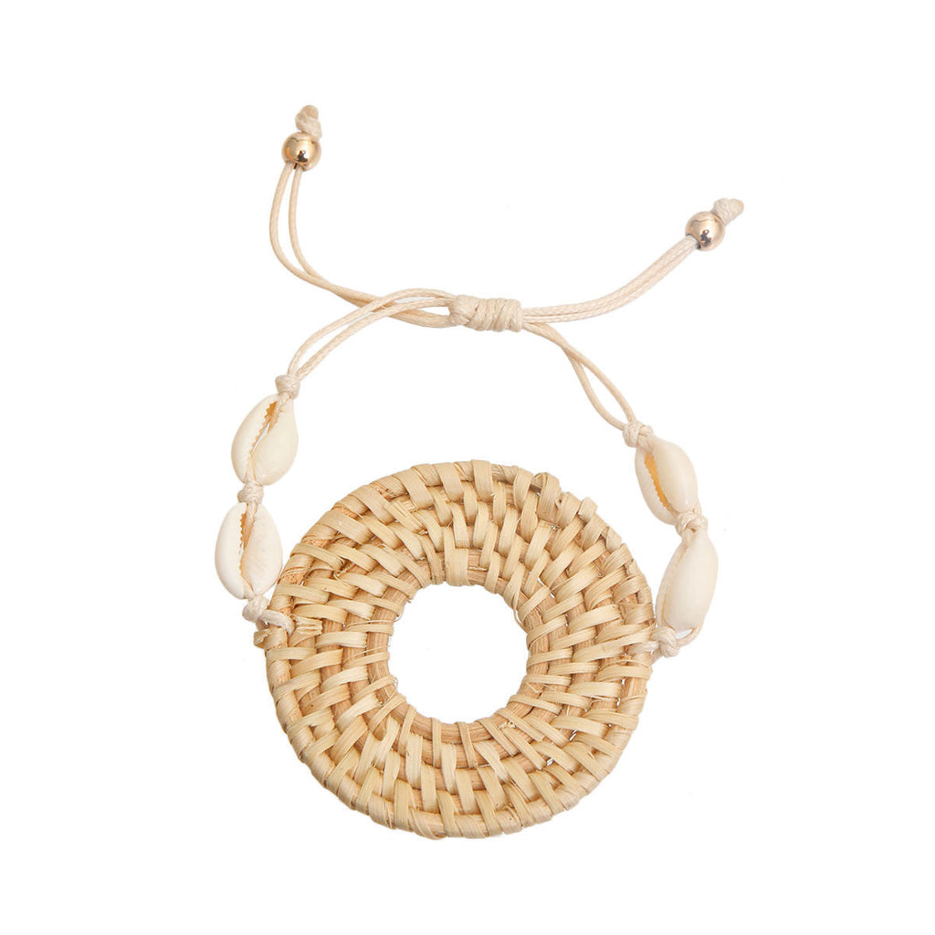 Shell Bracelet Natural Woven Trendy Casual Chic Accessory