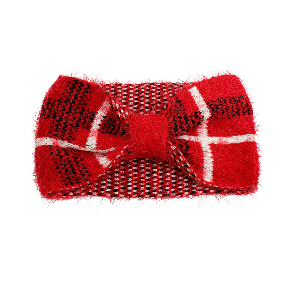 Headwrap Red Plaid Stylish Fashion Accessory