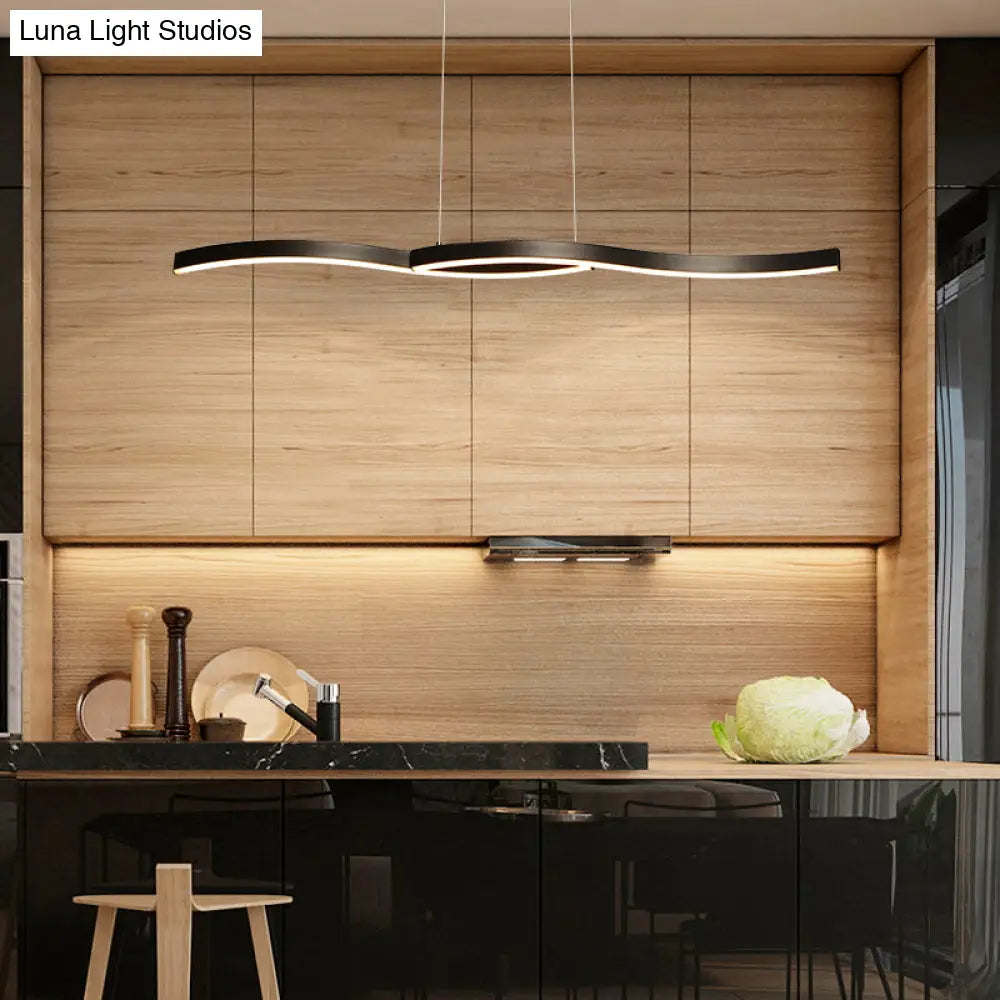 DecorBites™ Nahiya - Modern LED Hanging Light Fixture for Dining Room