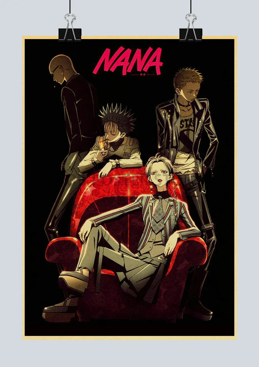 DecorBites™ NANA Anime Kraft Paper Poster Set