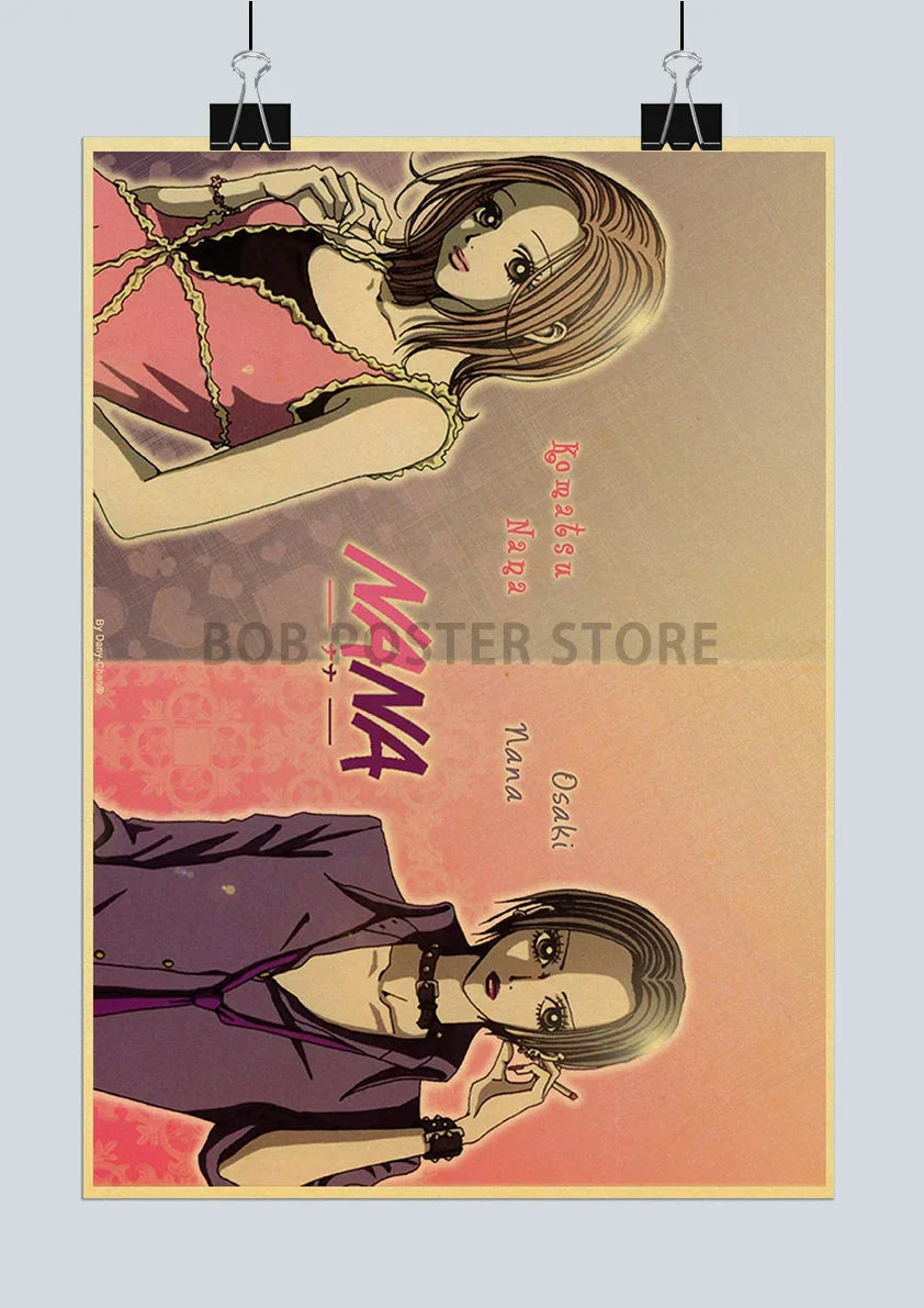 DecorBites™ NANA Anime Kraft Paper Poster Set