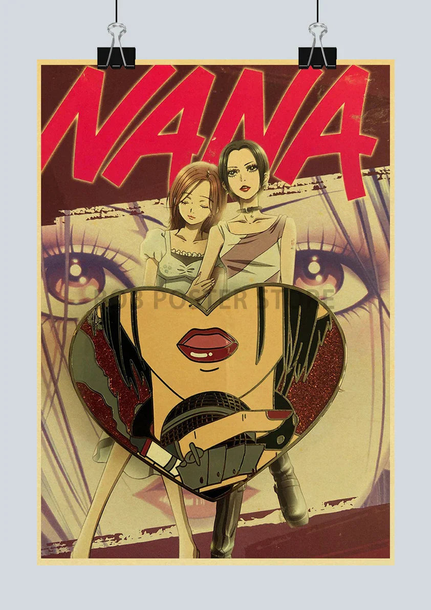 DecorBites™ NANA Anime Kraft Paper Poster Set