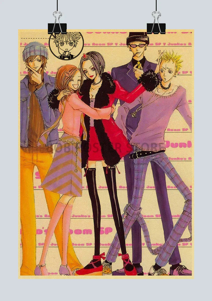DecorBites™ "NANA Anime Kraft Poster - Retro Decor"