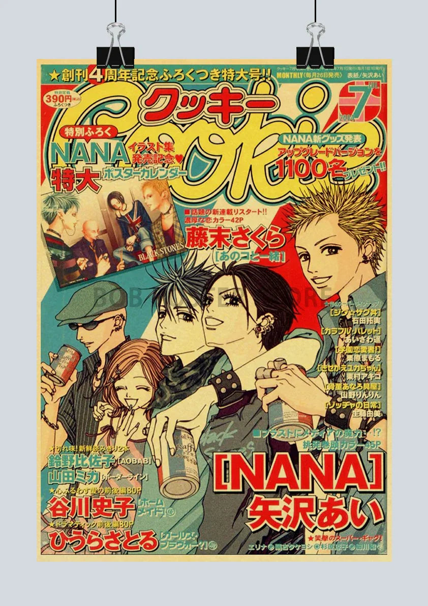 DecorBites™ NANA Anime Poster Set – Retro Style